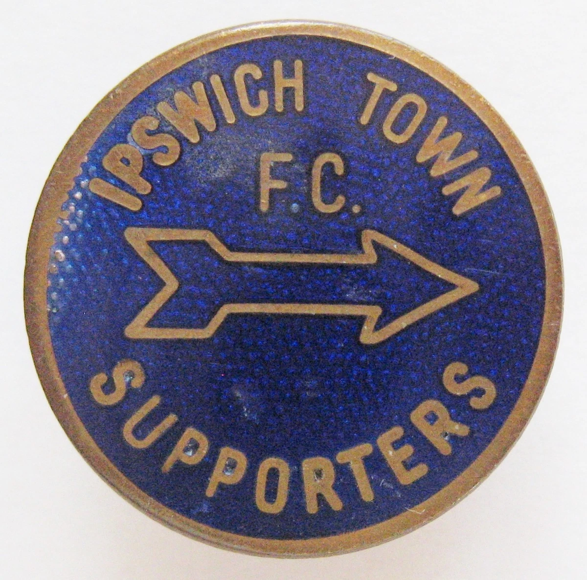 IPSWICH TOWN FC insert vintage badge fabricant COFFER SPORTS broche