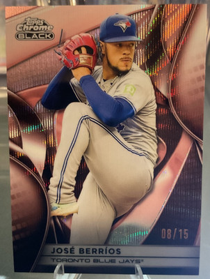 2025 Topps Chrome Black Rose Gold Wave Jose Berrios /15 #82