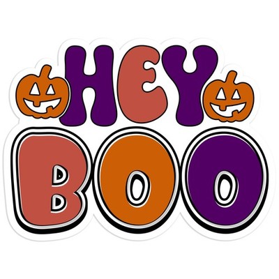 Hey Boo - Vinyl Decal Sticker - Car Window Laptop - #791