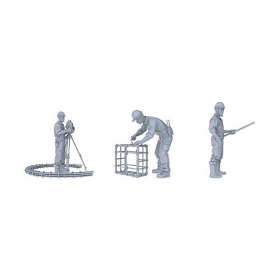 LYTR87118 1/87 Unpainted 3D Printed Model, Cute Doll for Scene Matching Use 1set