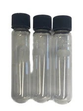 (3) PYREX KIMAX Glass 50mL Round Bottom Centrifuge Tube w/Screw Cap 8422-50