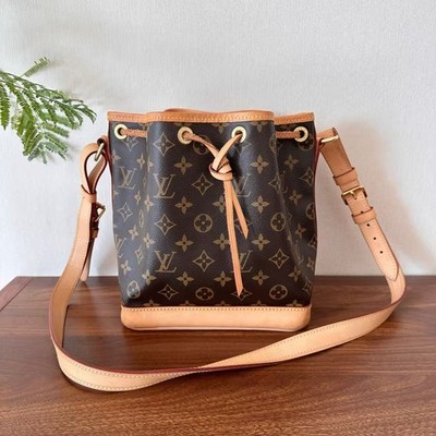 Authentic Louis Vuitton Noe BB Monogram Bucket Crossbody Bag | eBay