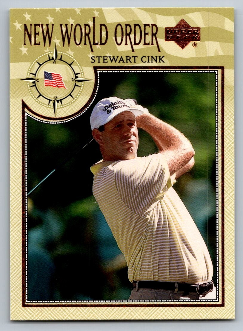 2002 UPPER DECK GOLF CARD NEW WORLD ORDER #72 STEWART CINK
