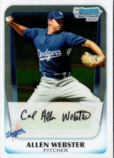 2011 Bowman Chrome Allen Webster #BCP89 Los Angeles Dodgers Baseball Card