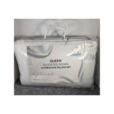 Serenity Home Queen Gusseted Down Alternative Pillow Set White SER-630 2 Pack