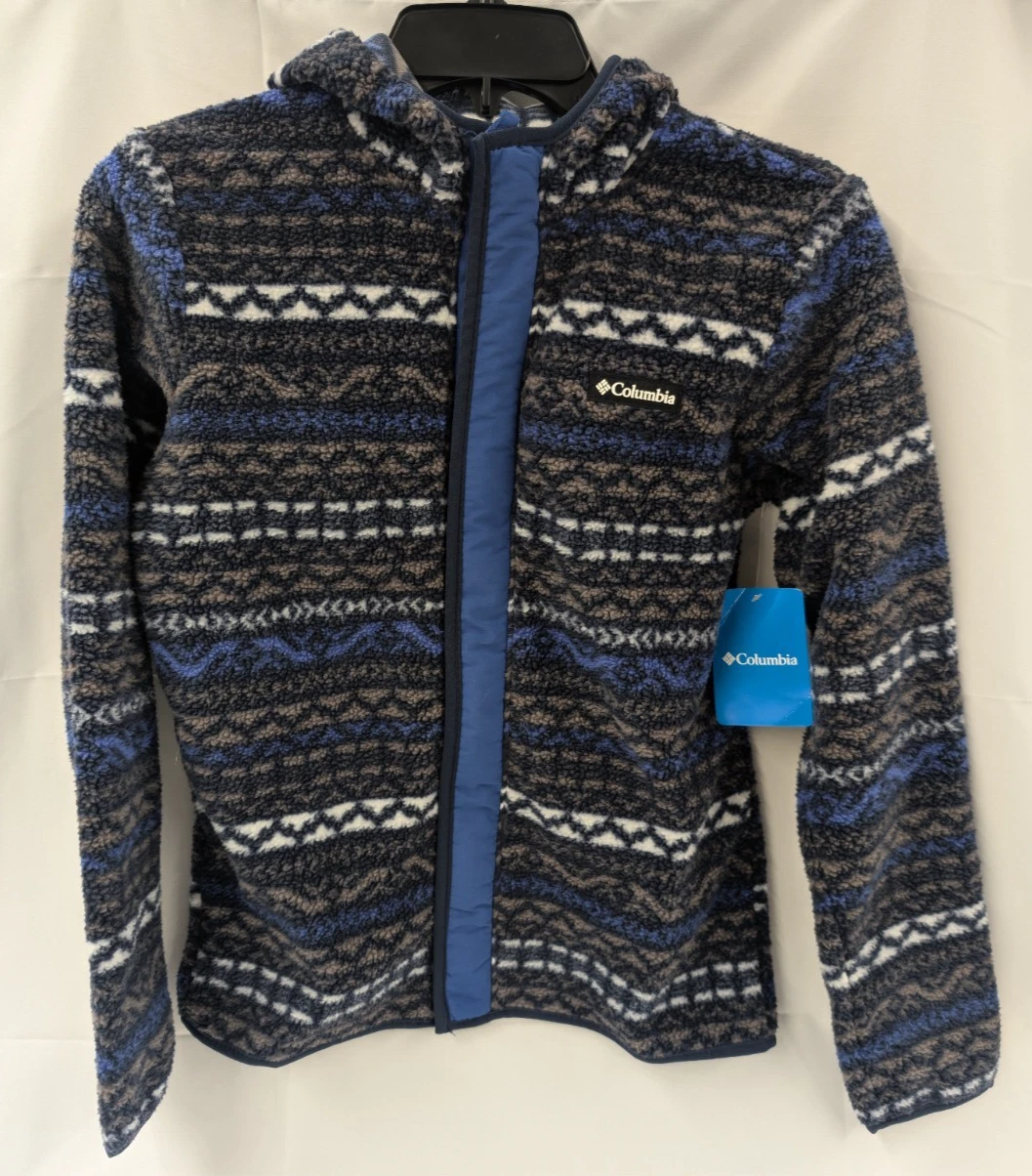 Columbia Kids Highland Pines Fleece Full Zip Hoodie Size Youth Sz L (14-16) New