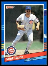 Mark Grace 1991 Donruss #199 Chicago Cubs MLB READ FREE SHIPPING AutographDen