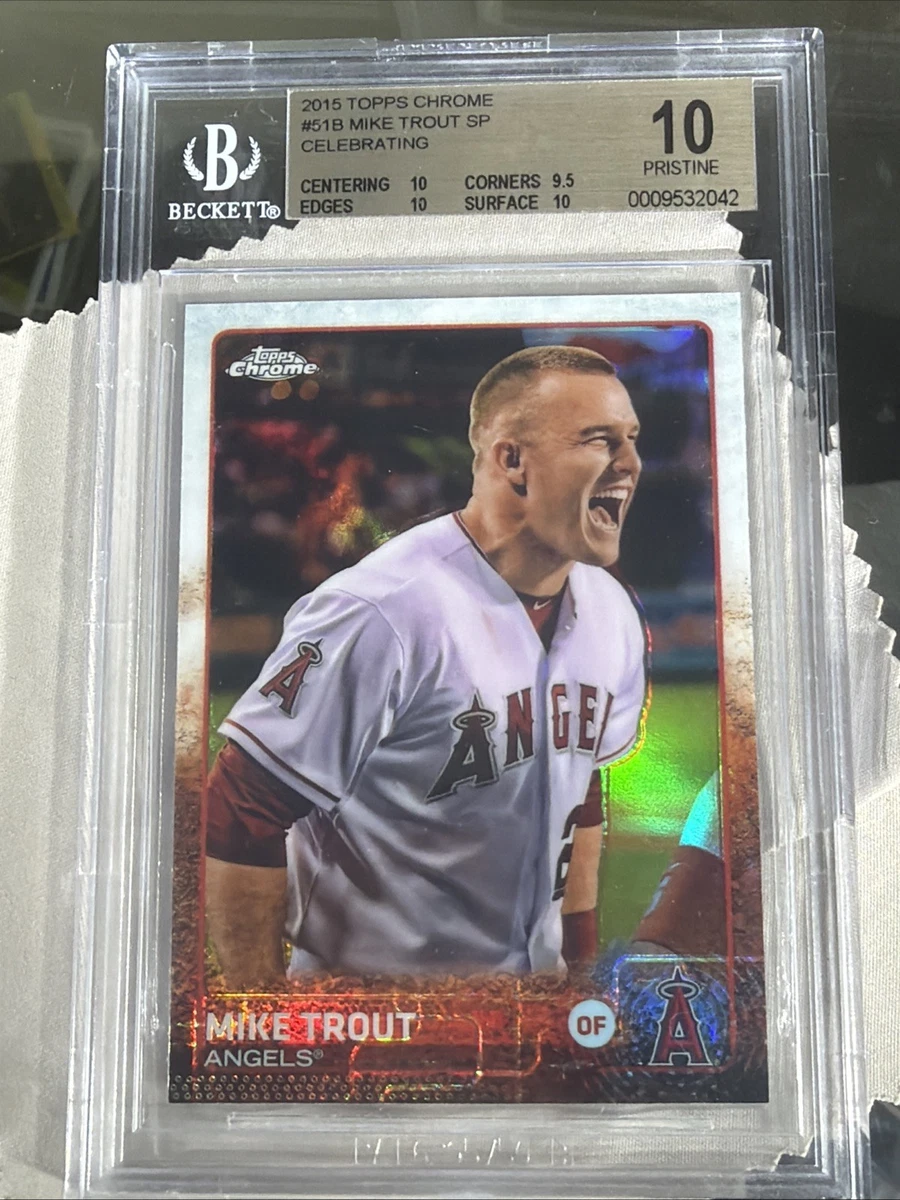 Mike Trout 10 Graded Baseball Sports Trading Cards & Accessories
