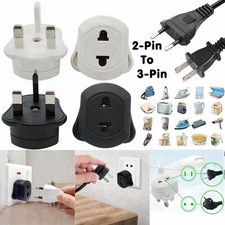 2 Pin to 3 Pin UK Battery Charger Adaptor Plug for Shaver & Oral-B Toothbrush✔