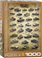 EuroGraphics World War II Tanks 1000 pcs Puzzle New Sealed