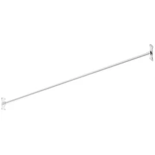 Signature Hardware 466740 60" Straight Brass Shower Rod - Chrome