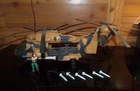 Vintage 1980's Hasbro G.I. Joe TOMAHAWK Helicopter Chopper w/Ticket Lift Pilot