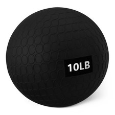 Amazon Basics Heavy-Duty Slam Medicine Ball for Exercise, 10lb, Black
