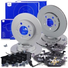 ATE BREMSSCHEIBEN +BELÄGE VORNE+HINTEN FÜR SKODA FABIA 2 ROOMSTER 5J VW POLO 9N