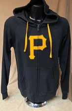 Pittsburgh Pirates Sweatshirt Jacket Full Zip Mens Sizes Majestic Cotton MLB