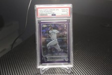 Topps 2022 Chrome Update Julio Rodriguez Rookie Purple Refractor PSA 10