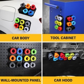 18PC Engine Oil Funnel Kit 1.59QT/1.5L Automotive Coolant Funnel Set 12 Adapters