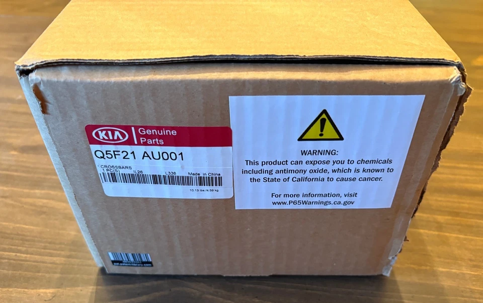 Barras transversais para rack de teto Kia Seltos ~ Q5F21 Au000/AU001 novas na caixa mais bônus - Imagem 2 de 4