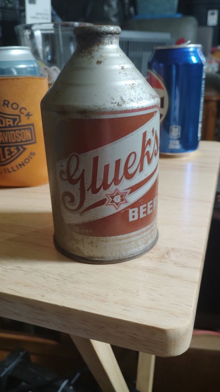 Glueks Crowntainer Beer Can Empty