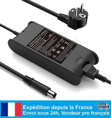 Chargeur pour Dell 90W 19,5V 4,62A 7,4x5,0mm pour Latitude Inspiron Vostro XPS - Photo 1/4