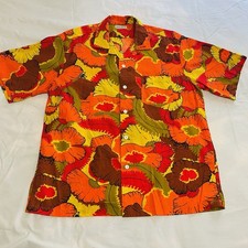 Vintage Waikiki Holiday Hawaiian Shirt See Picture For Size