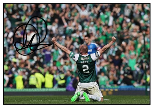 11978. David Gray Signed Pictures (A4 Prints) Hibernian Stevenage Preston etc.