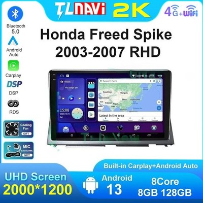 For Honda Freed Spike 2003-2007 Android Carplay Car Radio Stereo Multimedia GPS