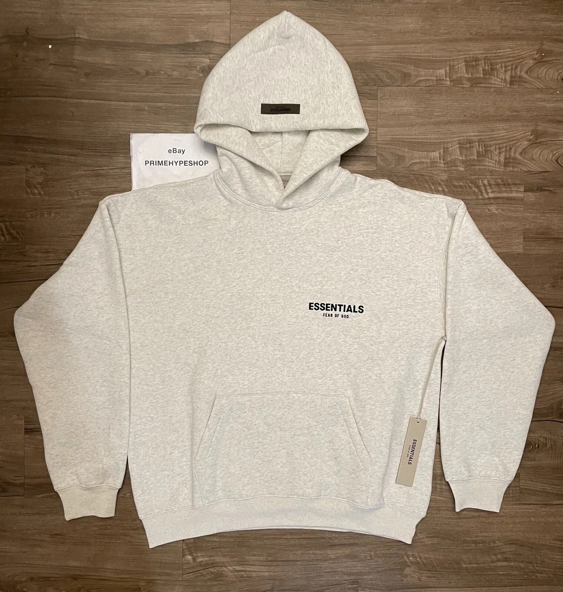 NEW Fear of God Essentials Hoodie Light Oatmeal Size XXS-XL | eBay