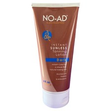 NO AD Instant Sunless Tanning Lotion Dark with Vitamins  Antioxidants 6oz NEW