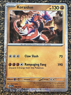 2025 McDonalds Pokémon Koraidon Promo Dragon Discovery 008/015 Holo