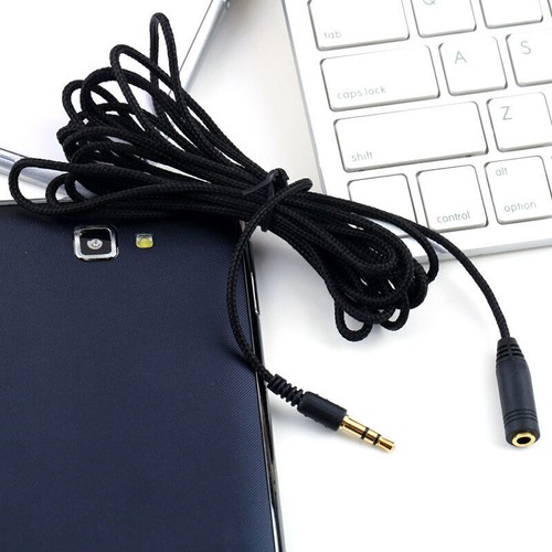 Câble d'extension audio casque stéréo 5M 3,5 mm plomb vers le meilleur ~ prise mâle Q4G6 - Photo 2/9