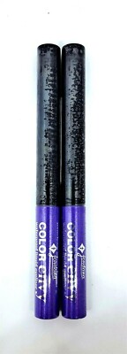 Set of 2 Jordana Color Envy Waterproof Liquid Eyeliner Royal Wish #05 Purple NEW