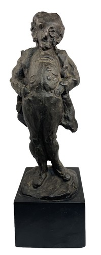 Honore Daumier The Scoffer Bonded Bronze Sculpture French Caricature Statue - 第 1/6 張圖片