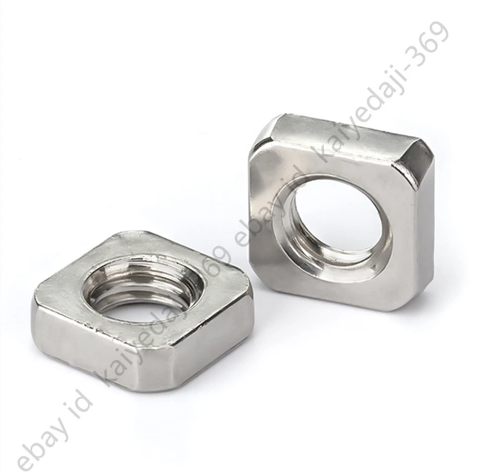 M3 M4 M5 M6 M8 écrou carré mince en acier inoxydable 304 - Photo 4/4