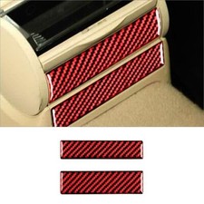 Cubierta portavasos de agua de fibra de carbono rojo para VW Golf 4 GTI Jetta MK4 1999-04