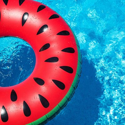 Bouée Géante 91 Cm – Gonflable Transparent Fluorescent – Pour Adulte Et Ado, Piscine, Plage, été – 3 Tailles Dispo