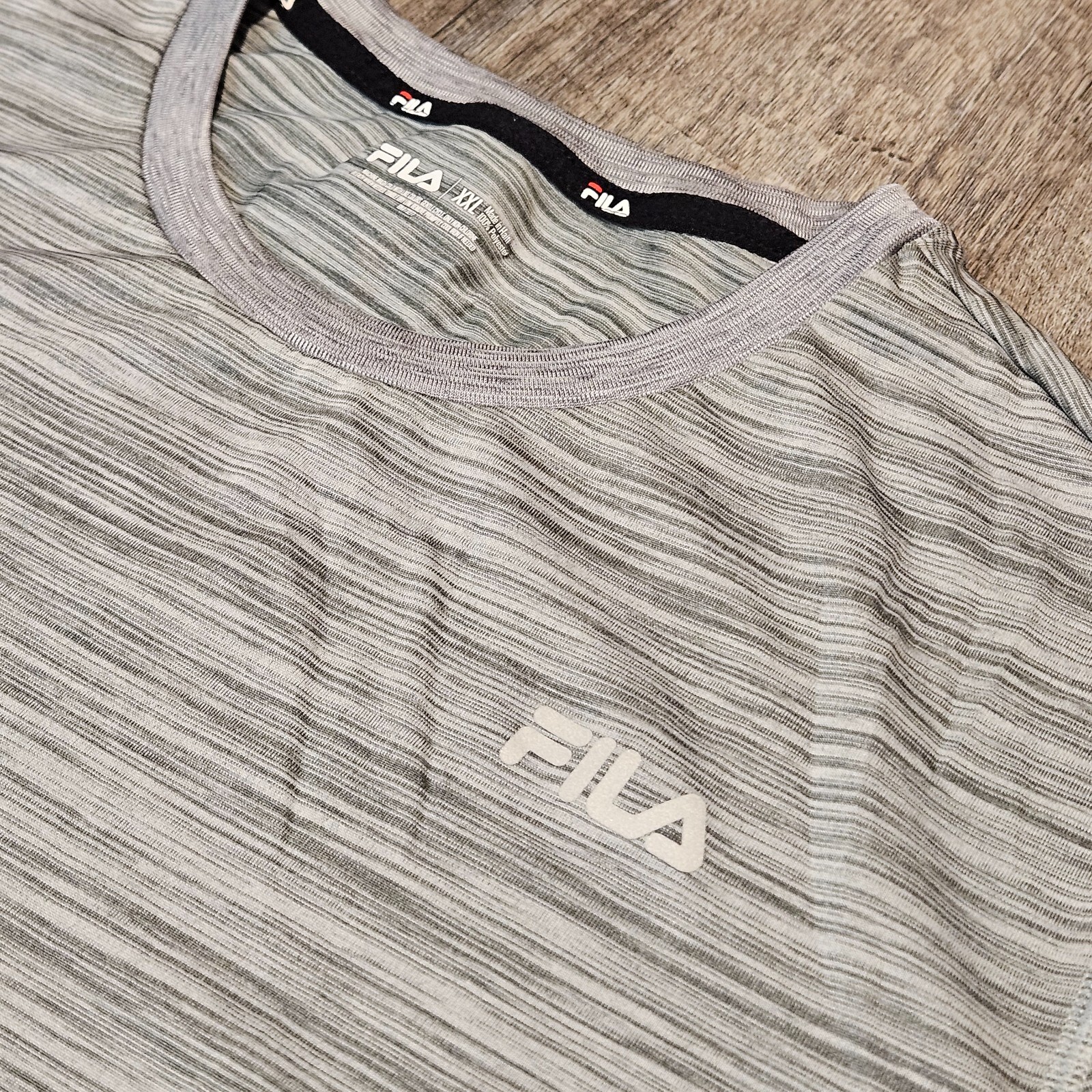 T shirt uomo Fila grigio ardesia manica corta leggera taglia XXL 2