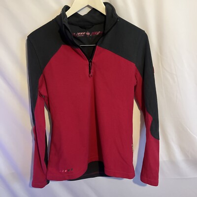 Engelbert Strauss Workwear Women’s Pink Grey Quarter Zip Fleece Size Medium 