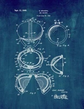 Egg Cracker Patent Print Midnight