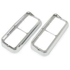Chrome Headlight Bezel Pair For Freightliner Kenworth T600 T800 Peterbilt 379 Chrome Headlight Bezel Pair For Freightliner Kenworth T600 T800 Peterbilt 379