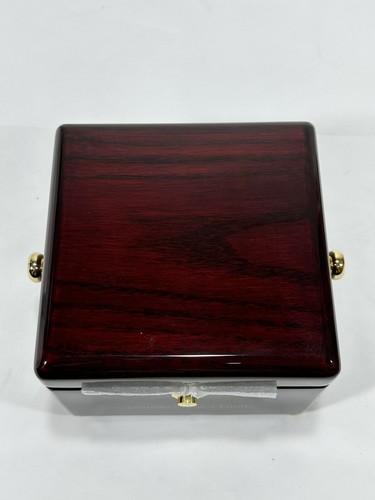Howard Miller "Bailey" Tabletop Clock ~ Brass Gimbaled Clock in Rosewood Box - Picture 8 of 12