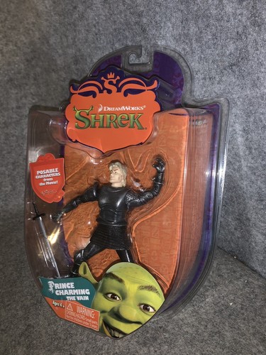 Dreamworks Shrek Prince Charming the Vain Action Figure Moc Sealed