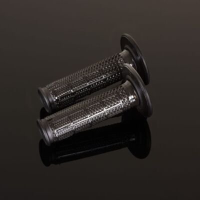 Renthal G198 MX Grips - Dual Compound, Tapered, Ultra Tacky, Half Waffle, Black