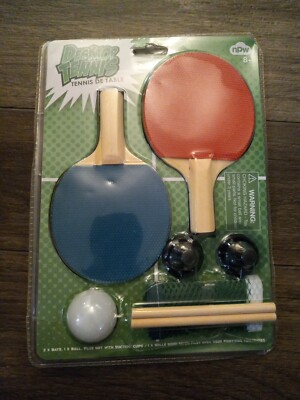 Desktop Table Tennis Bat Ball & Net Ping Pong Office School Secret Santa Gift 