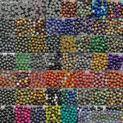 Wholesale Natural Gemstone Round Ball Spacer Loose Beads 4mm 6mm 8mm 10mm 12mm
