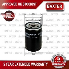 Fits VW Transporter 1990-1995 Volvo V70 1997-2001 Baxter Oil Filter