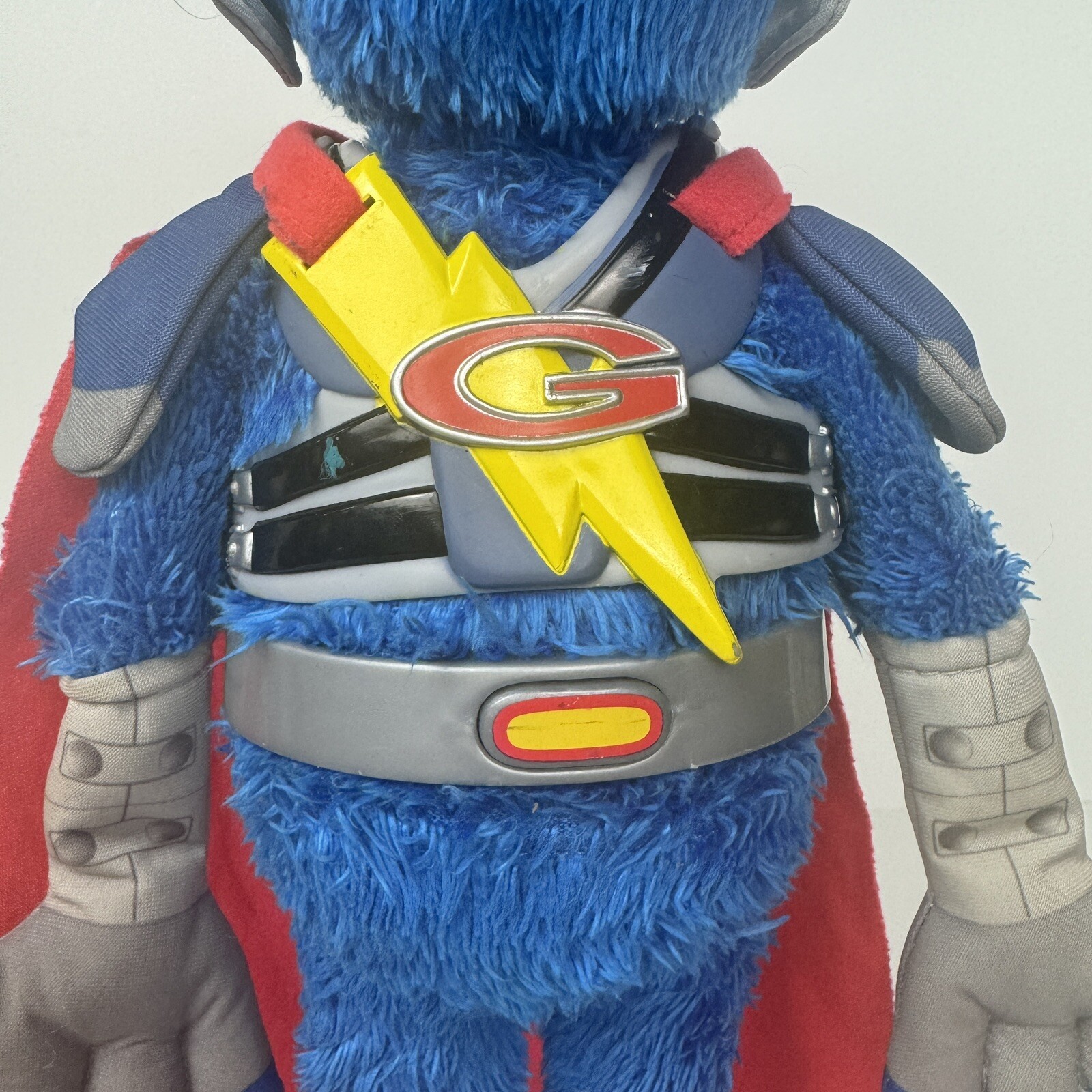 Hasbro Super Grover Plush Talking Super Hero Interactive Toy Tested Works 2011