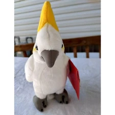 F.A.O. Schwarz Plush Cockatiel 6" Soft Snuggly Bird with Hyper-Realistic Details