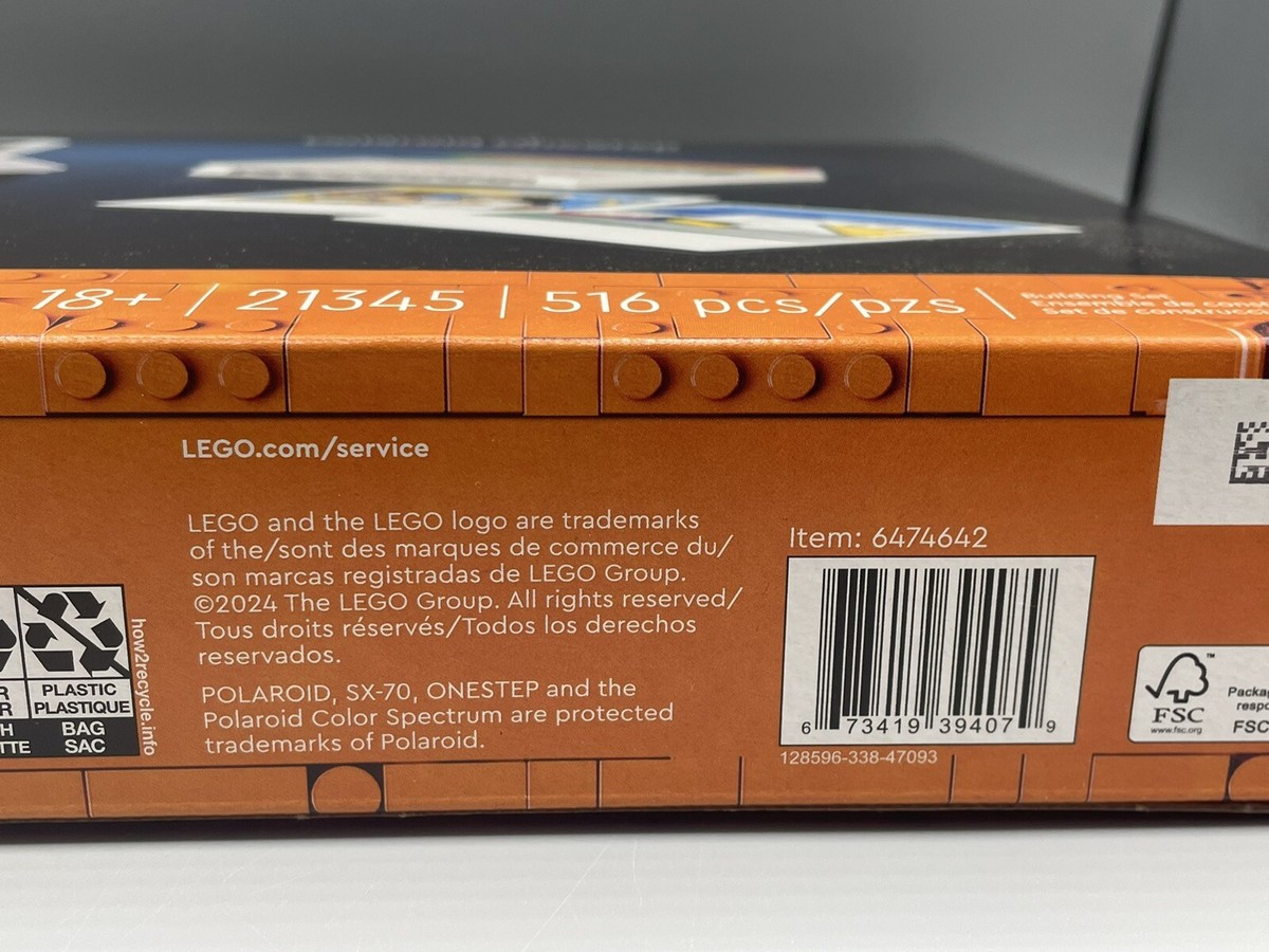 LEGO 21345, Ideas' Set, POLAROID ONESTEP SX-70 CAMERA, NEW, Sealed
