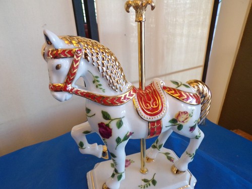 Royal Albert Old Country Roses Karussell Pferd Figur #28831-003 #1649/2000 - Bild 8 von 8
